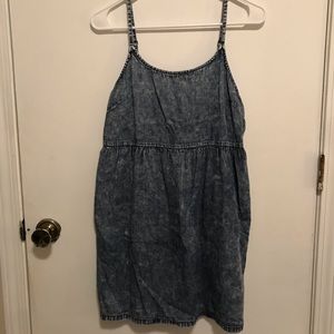 F21 denim washed dress